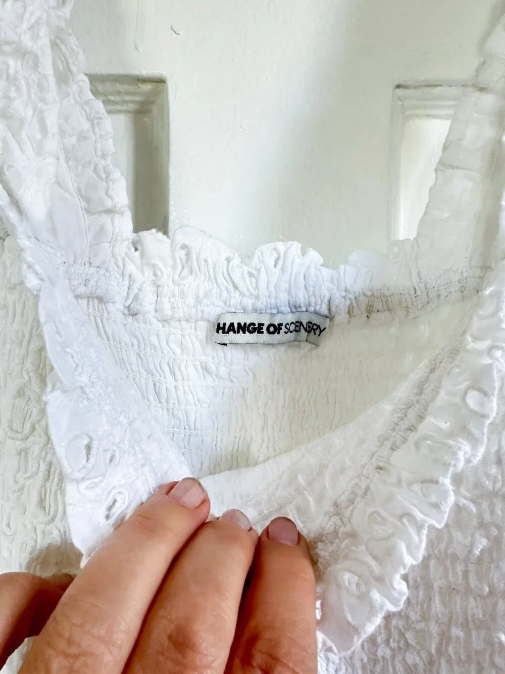 NWOT Change of Scenery Kristen Dress Fresh White Seaside Eyelet - XS/S - Picture 5 of 6